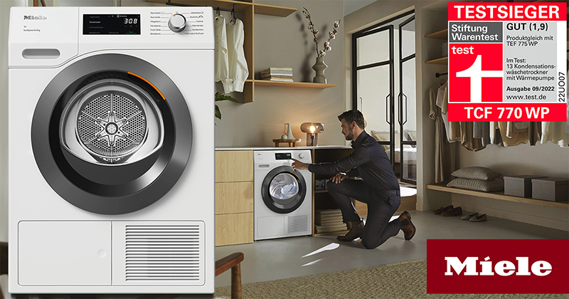 Máy Sấy Quần Áo Heat Pump Miele TCF770WP EcoSpeed 8kg 12 Máy Sấy Quần Áo Heat Pump Miele TCF770WP EcoSpeed 8kg