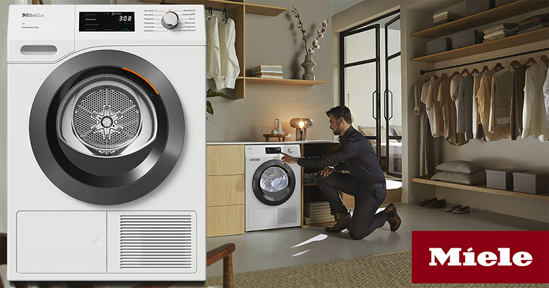 Máy Sấy Quần Áo Heat Pump Miele TCH790WP EcoSpeed 9kg 11 Máy Sấy Quần Áo Heat Pump Miele TCH790WP EcoSpeed 9kg