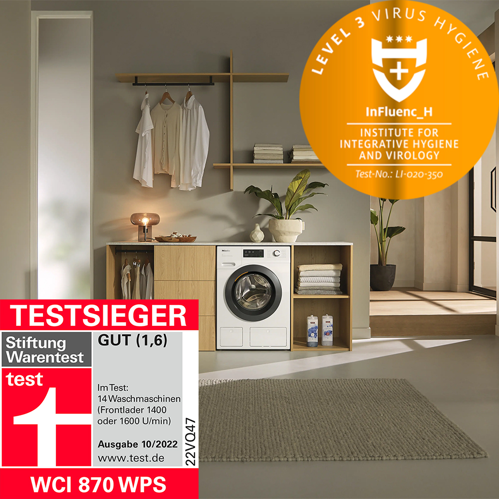 Miele WCI870 WPS PWash TDos-4 Máy Giặt Cửa Trước Miele WCI870 WPS PWash TDos 9kg