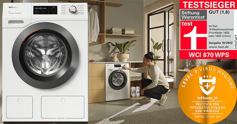 Máy Giặt Cửa Trước Miele WCI870 WPS PWash TDos 9kg 10 Máy Giặt Cửa Trước Miele WCI870 WPS PWash TDos 9kg