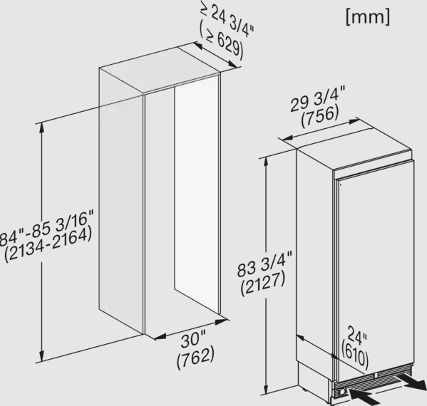 Tủ đông âm tủ Miele MasterCool F 2812 Vi Tủ đông âm tủ Miele MasterCool F 2812 Vi