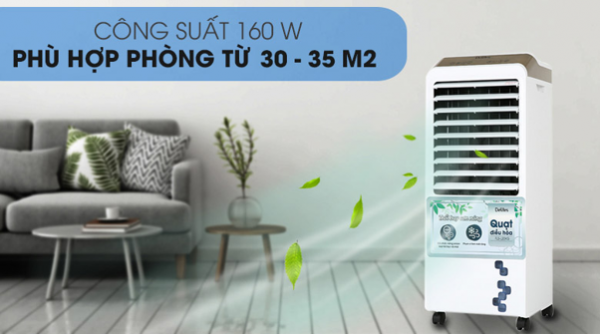 Review quạt điều hòa khách quan và chính xác nhất 3 Thiết kế nhỏ gọn, hiện đại, đáp ứng với nhiều diện tích khác nhau